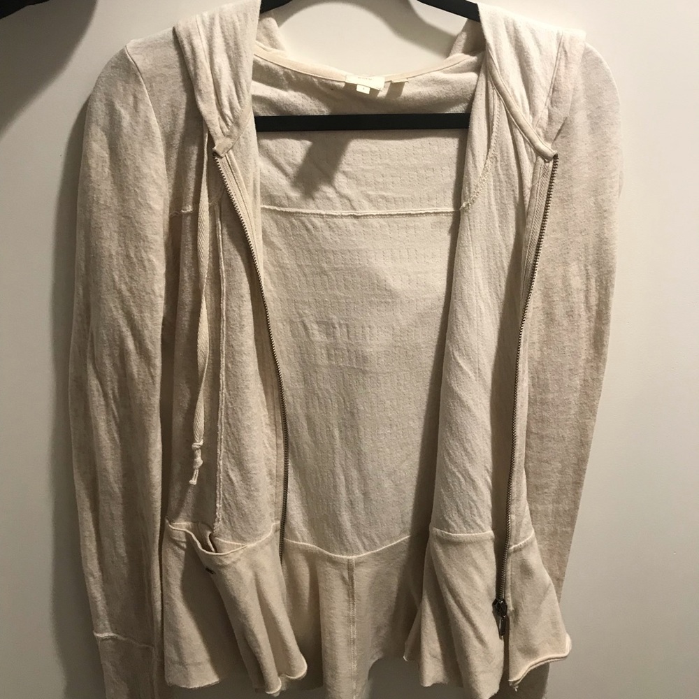 E By Eloise • Beige Zip-Up • Size S